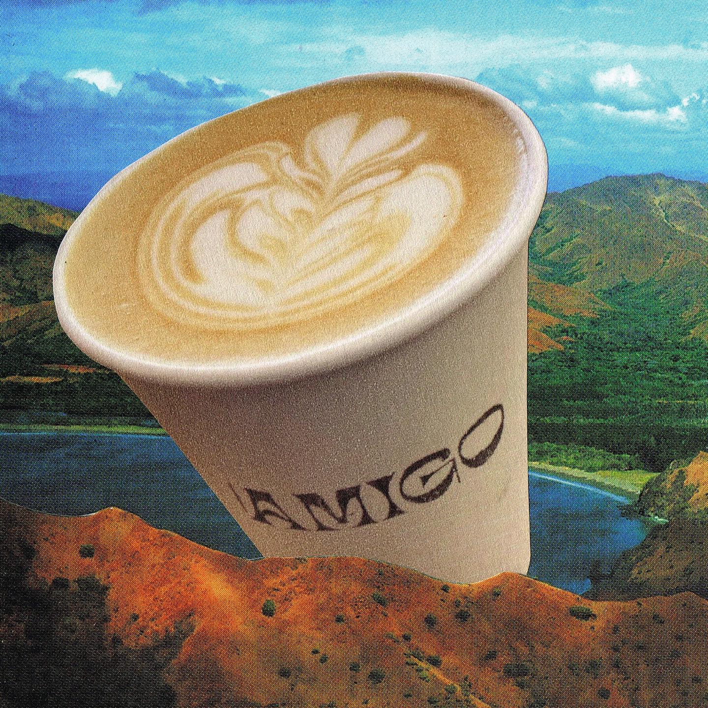 graphic art of a cup of amigo coffee